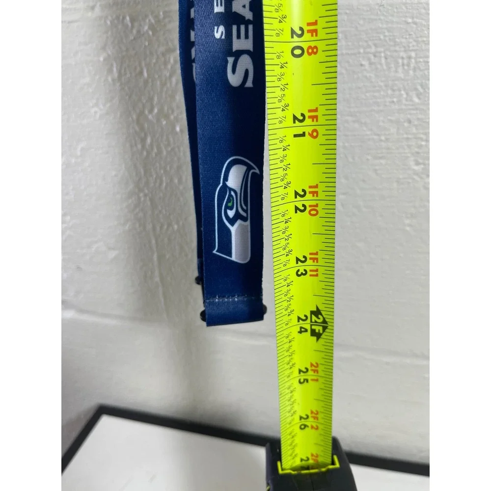 Seattle Seahawks NFL Lanyard Navy Blue Team Logo ID Badge Key Holder 24 Inch
